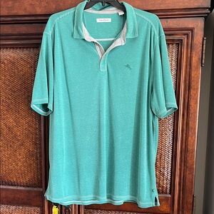 Tommy Bahama Sea Green Polo Shirt for Men